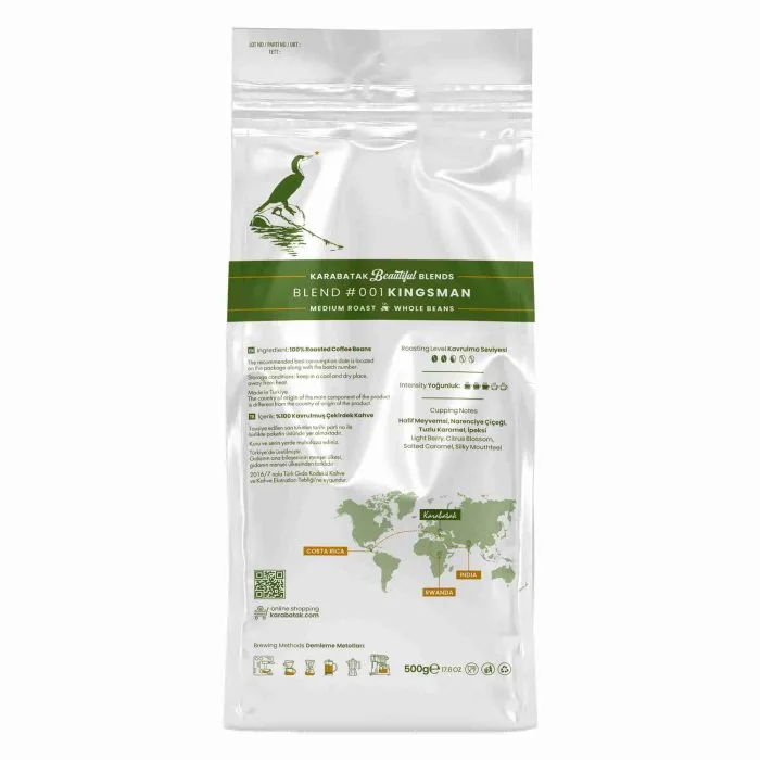 BLEND #001 KİNGSMAN ÇEKİRDEK KAHVE 500 GR - Görsel 4
