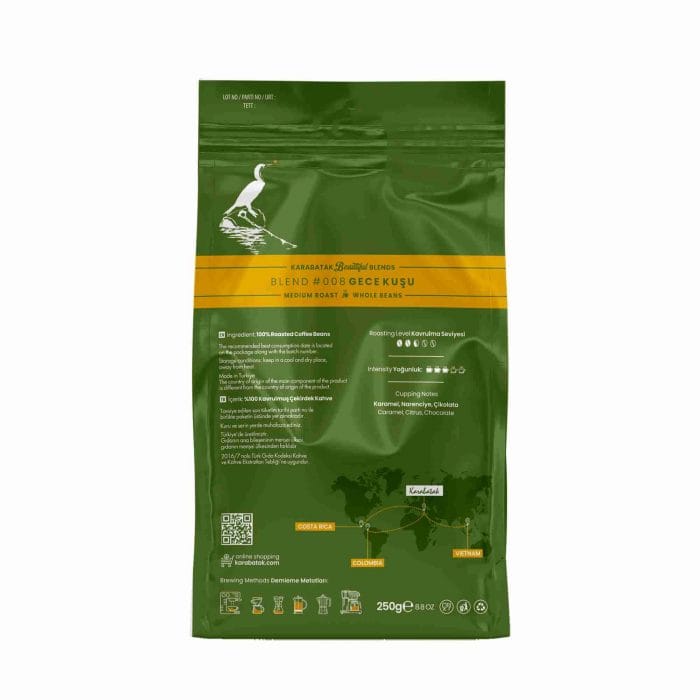 BLEND #008 GECE KUŞU ÇEKİRDEK KAHVE 250 GR - Image 4
